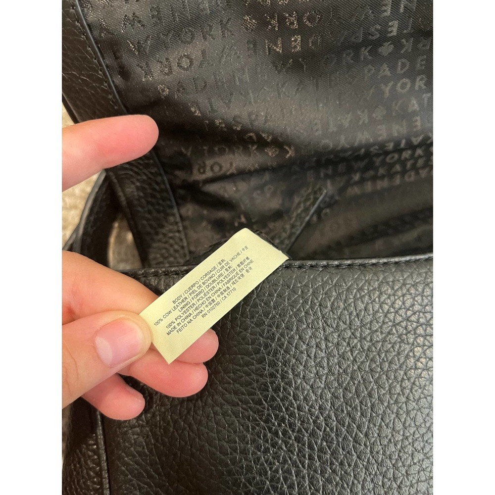 Kate Spade Chester Street Miri Black Pebble Leather Shoulder Bag or Crossbody - Picture 7 of 12